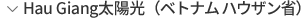 Hau Giang太陽光（ベトナム ハウザン省）