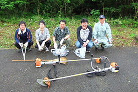 清掃活動に参加した同所員