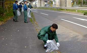 清掃の模様