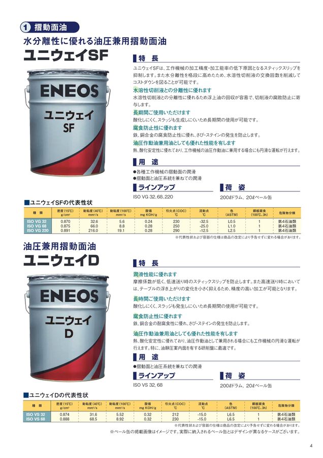 工作機械用潤滑油カタログ