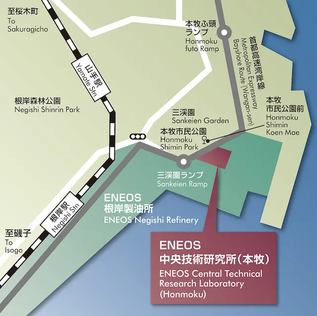 ENEOS中央技術研究所（本牧）の所在地地図