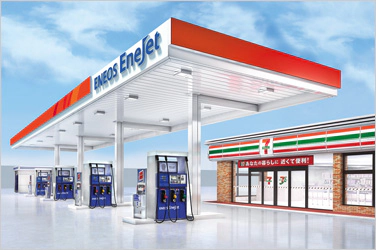 セブン‐イレブン併設店外観のイメージ